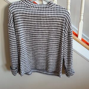 Ann Taylor Brown and Cream Knit Sweater